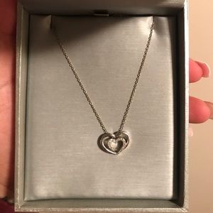 Zales diamond heart necklace